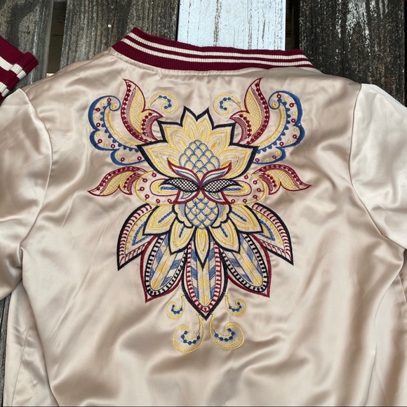 Jrs M Emroidered Bomber Jacket - Picture 3 of 9
